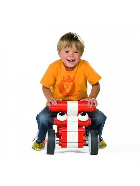 Дитячий конструктор Kiditec 1180 Multicar Машина для дітей Червоний (1728)