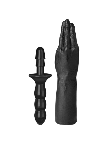 Рука для фістингу Doc Johnson Titanmen Hand with Vac-U-Lock Compatible Handle 434*69 мм Чорний (SO2810)