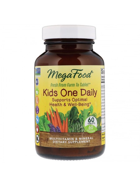 Вітаміни для дітей MegaFood Kids One Daily 60 таблеток (7963)