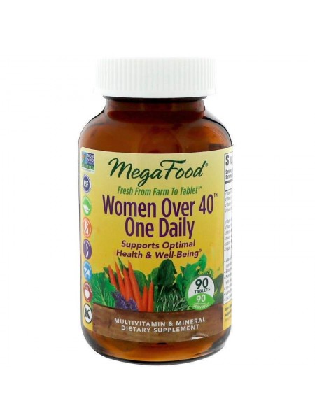 Вітаміни для жінок MegaFood Women Over 40+ 90 таблеток (7995)