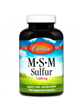 Метилсульфонілметан МСМ Carlson Labs 180 капсул (10381)
