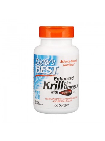 Риб'ячий жир з криля Doctor's Best з DHA та EPA 60 капсул (9325)
