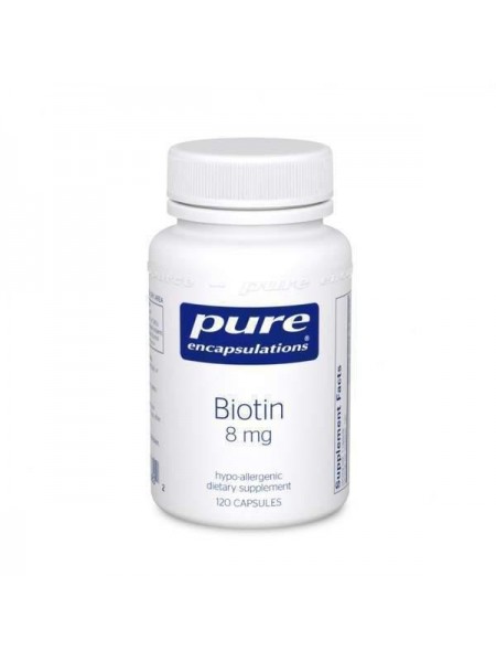 Біотин Pure Encapsulations 8 мг 60 капсул (21929)