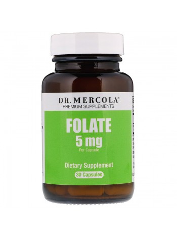 Фолат Folate Dr. Mercola 5 мг 30 капсул (30749)