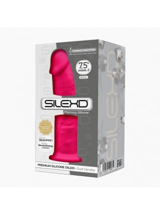 Фалоімітатор Silexd Henry Pink Premium Silicone Dildo MODEL 2 size 190х43 мм (SO3368)
