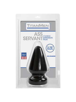 Пробка для фістингу Doc Johnson Titanmen Tools - Butt Plug - Ass Servant 190х94 мм Чорний (SO2811)