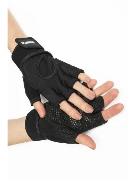 Жіночі рукавички для фітнесу Designed for Fitness DF Black XS чорні