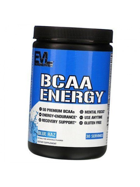 Амінокислоти з кофеїном та зеленим чаєм для енергії BCAA Energy Evlution Nutrition 270г Синя малина (28385002)