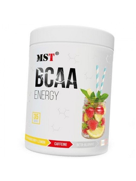 Амінокислоти з Кофеїном BCAA Energy MST 315г Полуниця-лимон (28288006)