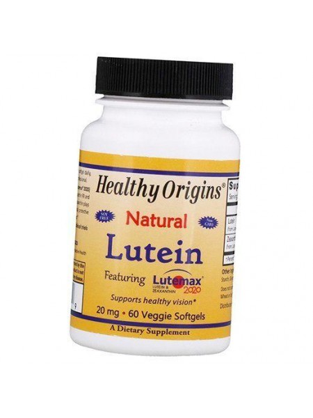 Лютеїн та Зеаксантін, Lutein, Healthy Origins 60 (72354002)