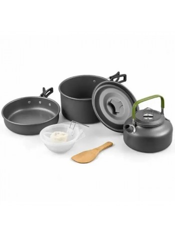 Набір туристичного посуду алюмінієвого Cooking Set DS-308 8148