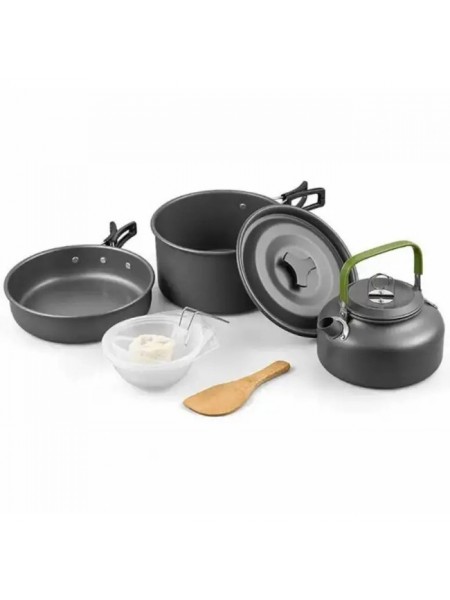 Набір туристичного посуду алюмінієвого Cooking Set DS-308 8148