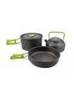 Набір туристичного посуду алюмінієвого Cooking Set DS-308 8148