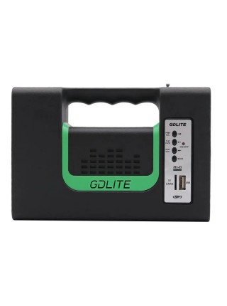 Портативна система освітлення GDLite GD-10 Ліхтар + 3 LED лампи + сонячна панель FM Bluetooth 4000 mAh