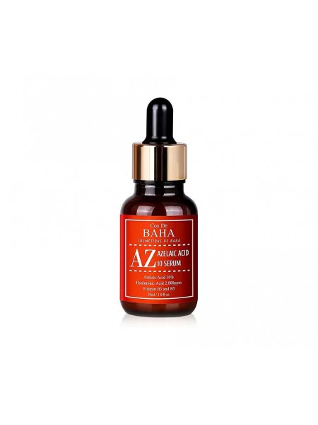 Протизапальна сироватка для лікування акне Azelaic Acid 10 Serum Cos De Baha 30 мл