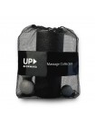Набір Масажний Ролик М'яч подвійний Масажний М'яч UP & FORWARD PRO Grey