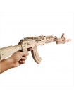 Дерев'яний 3D конструктор Unique JS801 AK 47 деталей автомат