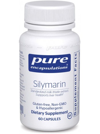 Силімарин Silymarin Pure Encapsulations для підтримки печінки й антиоксидантної активності 60 капсул