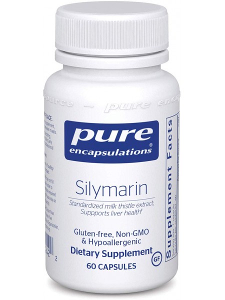 Силімарин Silymarin Pure Encapsulations для підтримки печінки й антиоксидантної активності 60 капсул