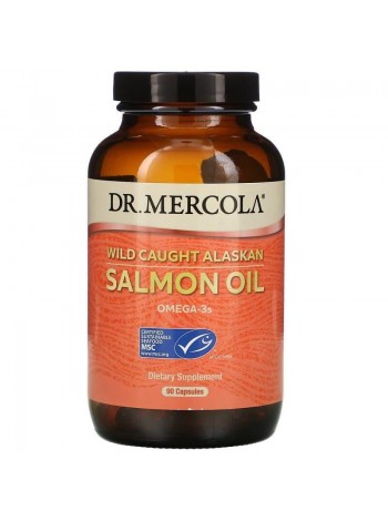 Аляскинський риб'ячий жир Salmon Oil Dr. Mercola з лосося 90 капсул