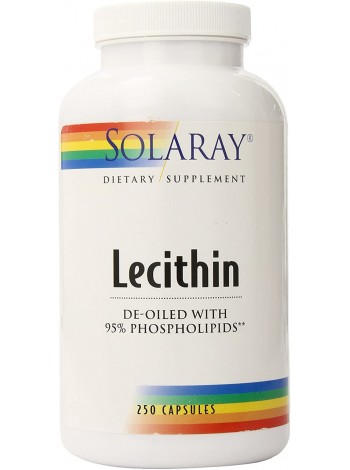 Лецитин із сої Lecithin Solaray 1000 мг 250 капсул