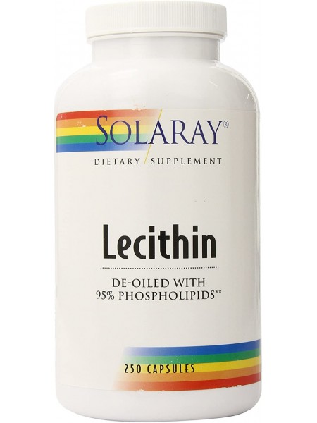 Лецитин із сої Lecithin Solaray 1000 мг 250 капсул