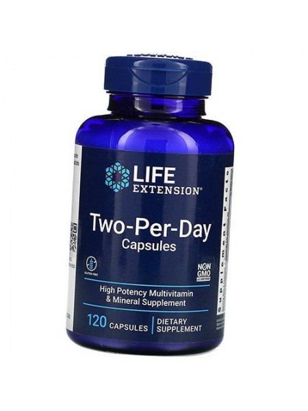 Мультивітаміни Двічі на день Two-Per-Day Life Extension 120капс (36346007)