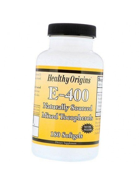 Вітамін Е Суміш токоферолів Vitamin E-400 Healthy Origins 180 шкарпеточкапс (36354028)