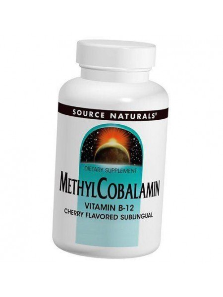 Вітамін В12 Метилкобаламін MethylCobalamin B-12 Source Naturals 60леденців Вишня (36355083)