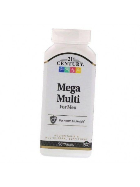 Вітаміни для чоловіків Mega Multi For Men 21st Century 90таб (36440051)