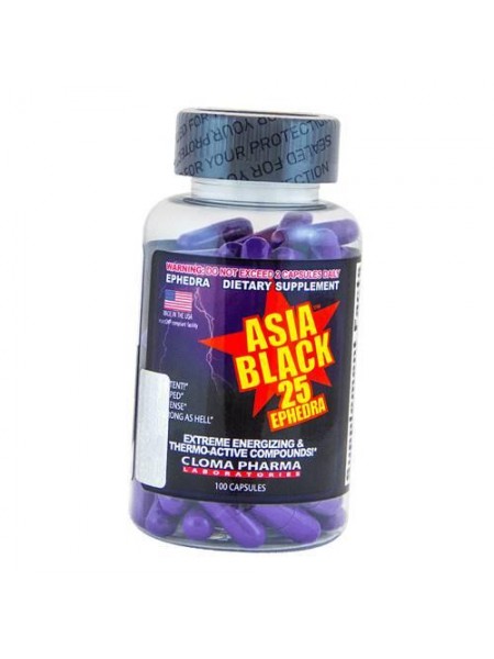 Комплексний Жироспалювач Asia Black-25 Cloma Pharma 100капс (02081001)