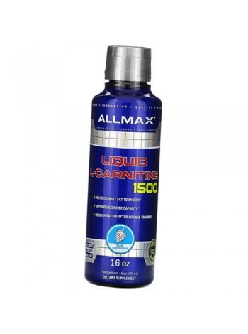 Л Карнітин для схуднення Liquid L-Carnitine Allmax Nutrition 473 мл Синя малина (02134014)