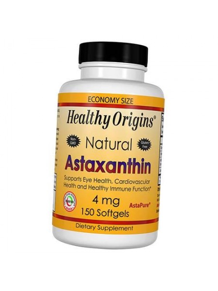 Натуральний Астаксантин Astaxanthin 4 Healthy Origins 150 шкарпеточкапс (70354013)