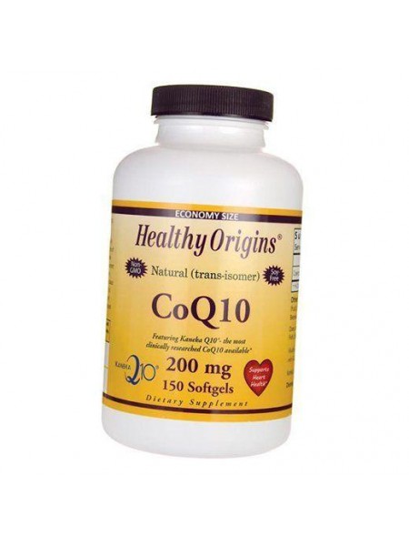 Коензим Q10 CoQ10 200 Healthy Origins 150 шкарпеточкапс (70354019)