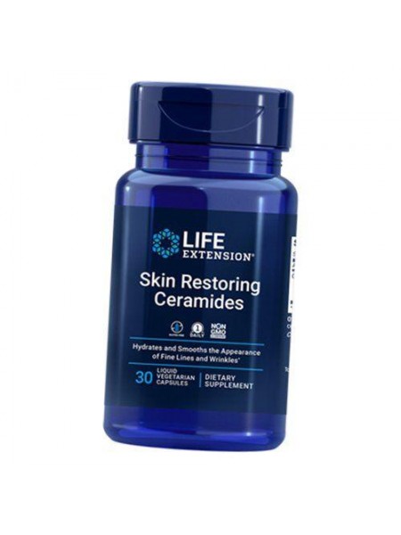 Олійний екстракт пшениці Skin Restoring Ceramides Life Extension 30 вег.гелкапс (71346002)