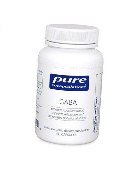 Гамма-аміномасляна кислота GABA Pure Encapsulations 60капс (72361012)