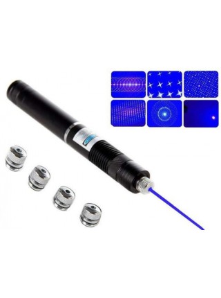 Лазерна указка з насадками Blue Laser YXB 008 50000mW
