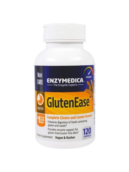 Ферменти для перетравлення глютену GlutenEase Enzymedica 120 капсул