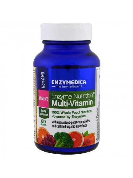 Мультивітаміни та ферменти для жінок Multi-Vitamin Enzymedica Enzyme Nutrition 60 капсул