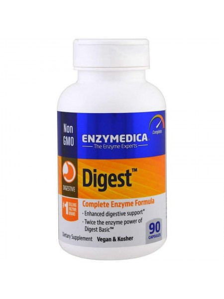 Травні ферменти повна формула Digest Enzymedica 90 капсула