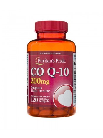 Коензим Q10 CO Q-10 Puritan's Pride 200 мг 120 гелевих капсул