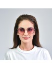Сонцезахисні окуляри жіночі 577-566 Драгон-флай LuckyLOOK Сріблястий