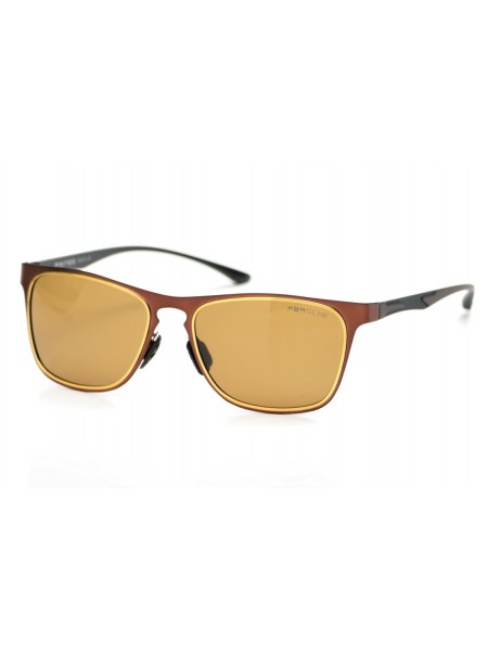 Чоловічі брендові окуляри Porsche Design 8755br Коричневий (o4ki-9365)