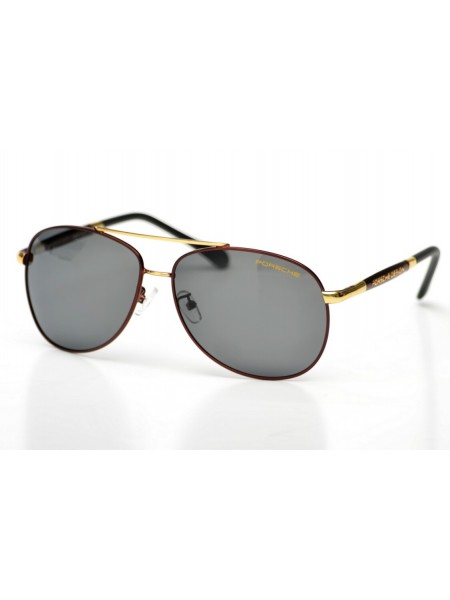 Чоловічі брендові окуляри Porsche Design 8716r Коричневий (o4ki-9410)