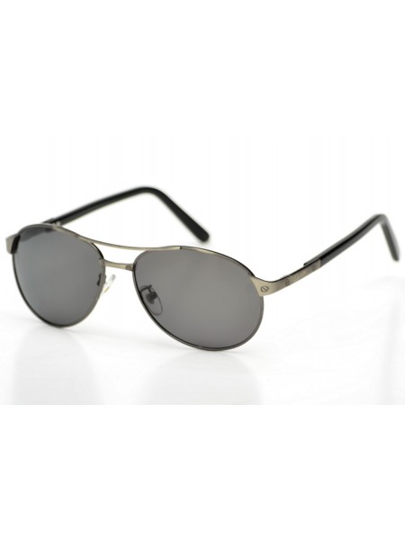 Чоловічі брендові окуляри Cartier 8200586gr Металік (o4ki-9495)