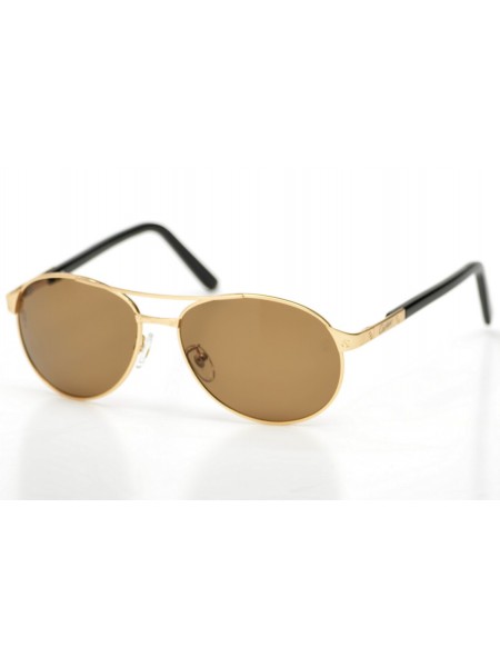 Чоловічі брендові окуляри Cartier 8200586g Золотий (o4ki-9514)