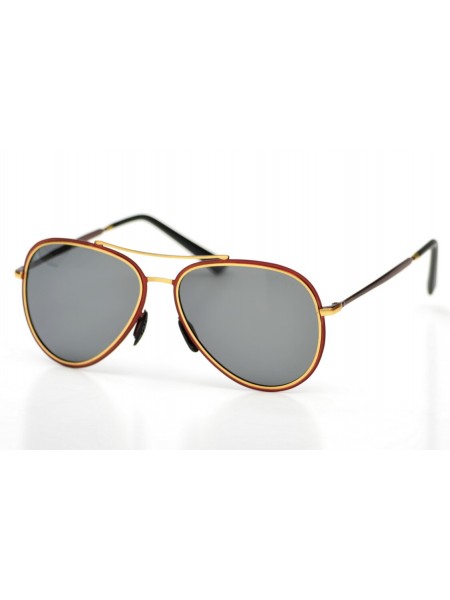 Чоловічі брендові окуляри Gucci 8932r Вишневий (o4ki-9536)