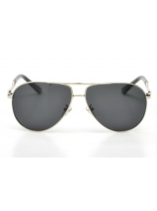 Чоловічі брендові окуляри Gucci 035s-M Металік (o4ki-9542)