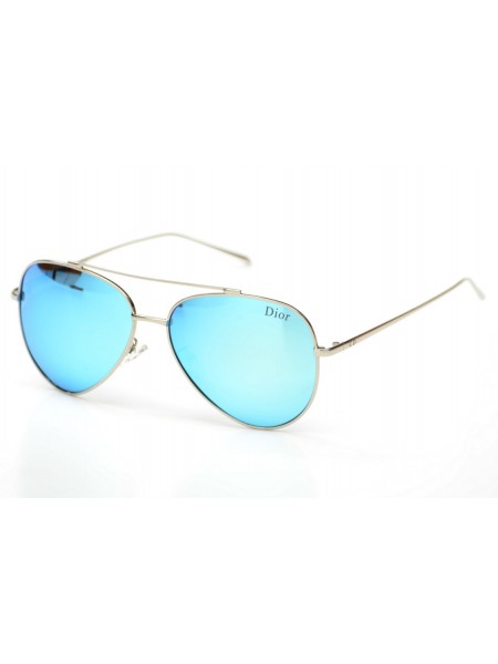 Чоловічі брендові окуляри Dior 0198blue Срібло (o4ki-9611)