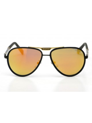 Жіночі брендові окуляри Gucci 874or-W Чорний (o4ki-9686)
